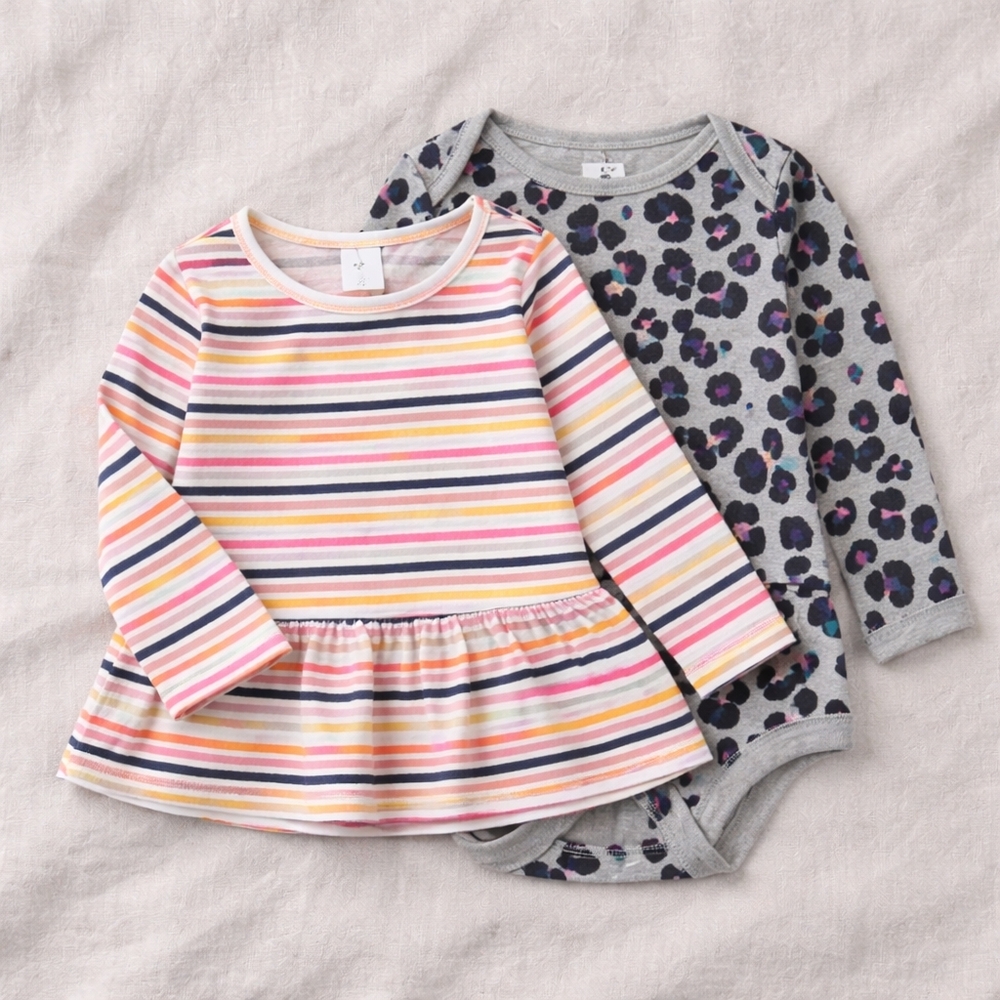 Nwt 2 gap tops bodysuit girls 6-12m new